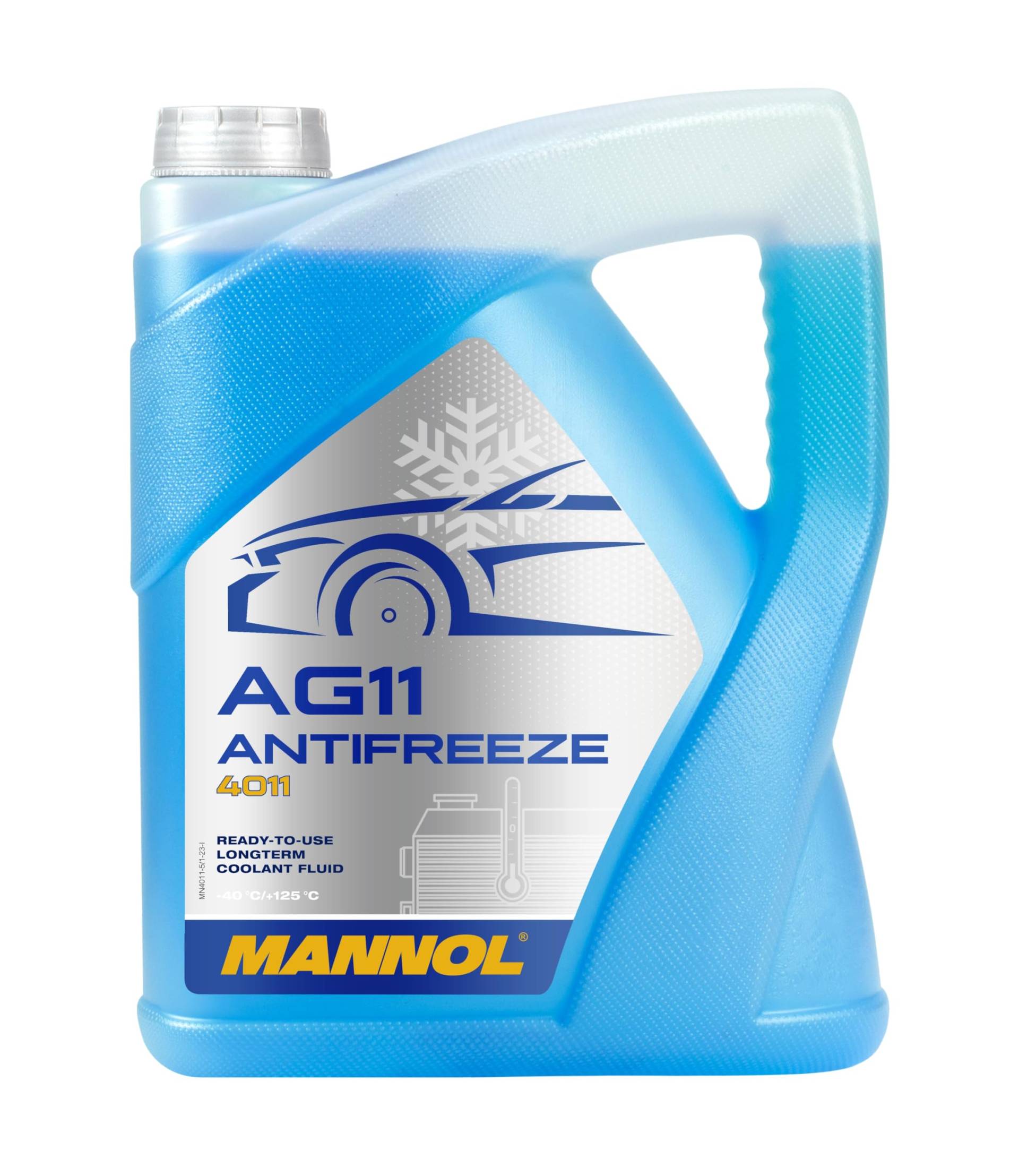 MANNOL 157184005LT MN4011-5 Longterm Antifreeze AG11-40°C Kühlerfrostschutz 5L von MANNOL