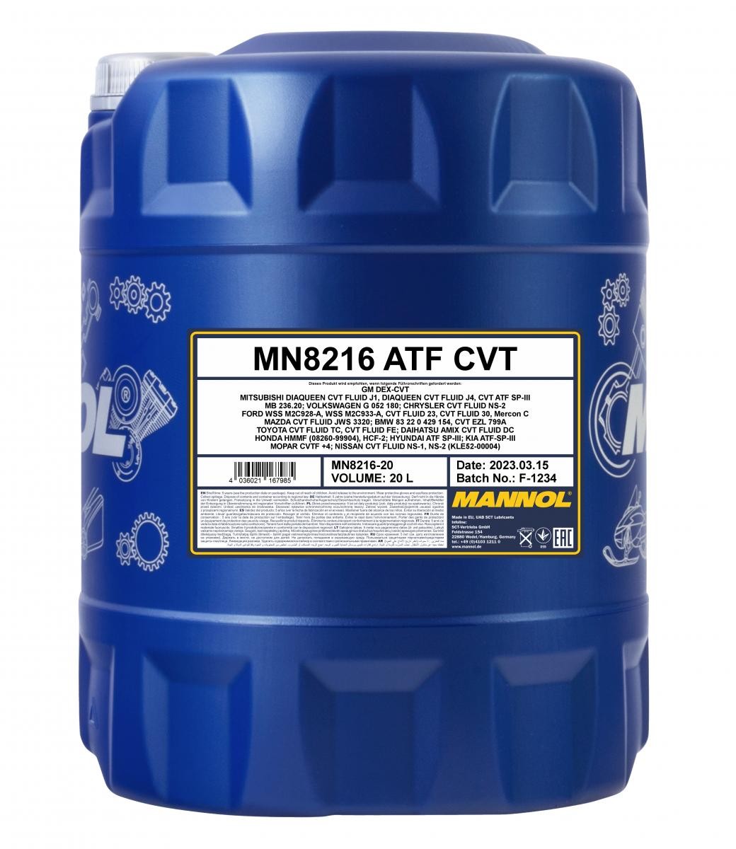 MANNOL Automatikgetriebeöl MERCEDES-BENZ,AUDI,FORD MN8216-20 MANNOL Automatikgetriebeöl MERCEDES-BENZ,AUDI,FORD MN8216-20 von MANNOL