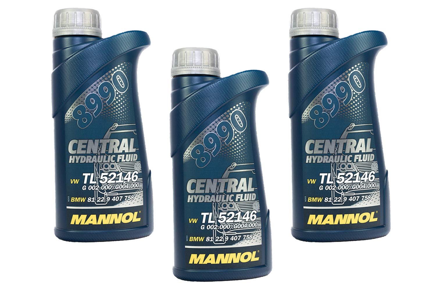 MANNOL Central Hydraulic Fluid Servo Öl Hydrauliköl 3 Stück á 500 ml von MANNOL