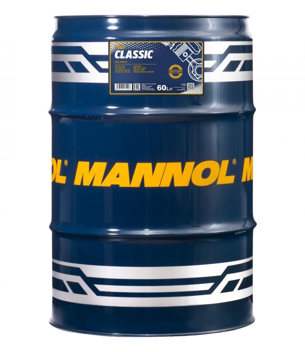 MANNOL Classic Motoröl 10W40 SM/CF, 60 L Fass von MANNOL