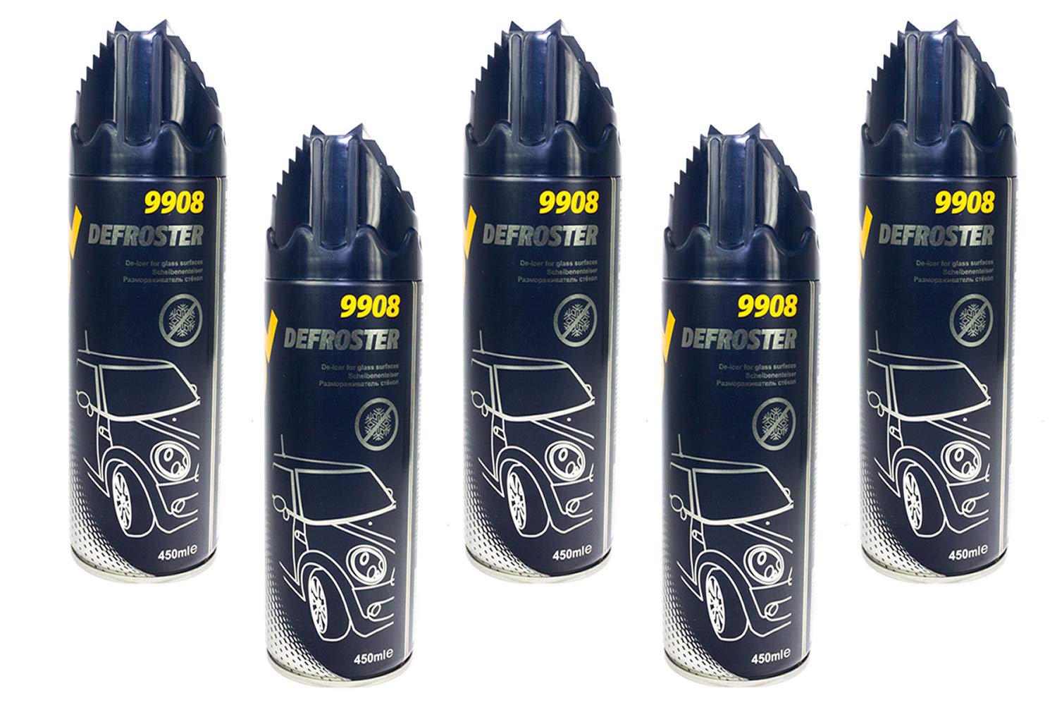 MANNOL Defroster Scheibenenteiser 5 Stück á 450 ml MANNOL Defroster Scheibenenteiser 5 Stück á 450 ml von MANNOL