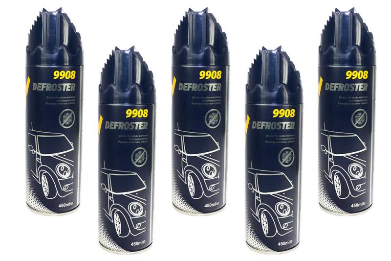 MANNOL Defroster Scheibenenteiser 5 Stück á 450 ml von MANNOL