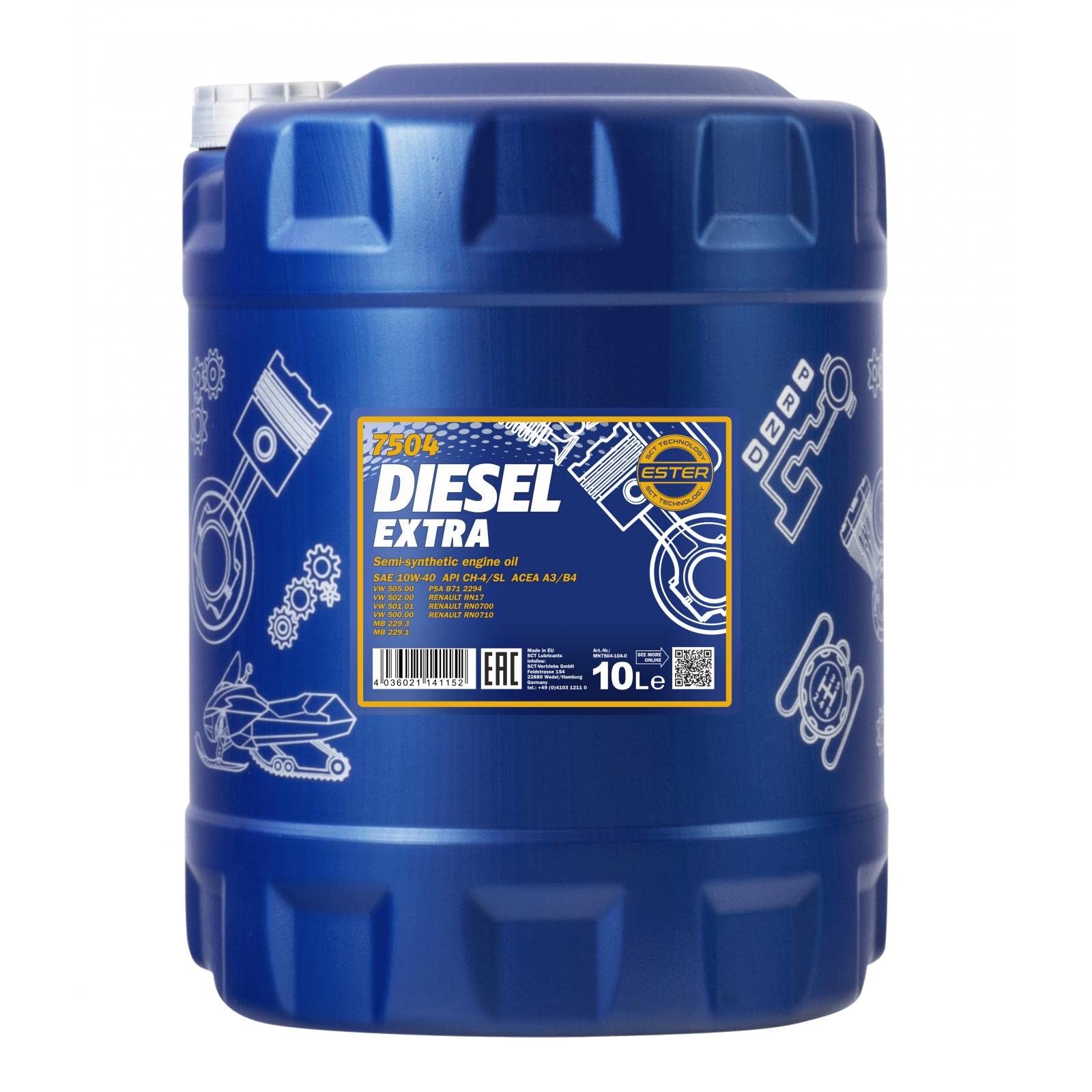 MANNOL Diesel Extra 10W-40 10 L MANNOL Diesel Extra 10W-40 10 L von MANNOL