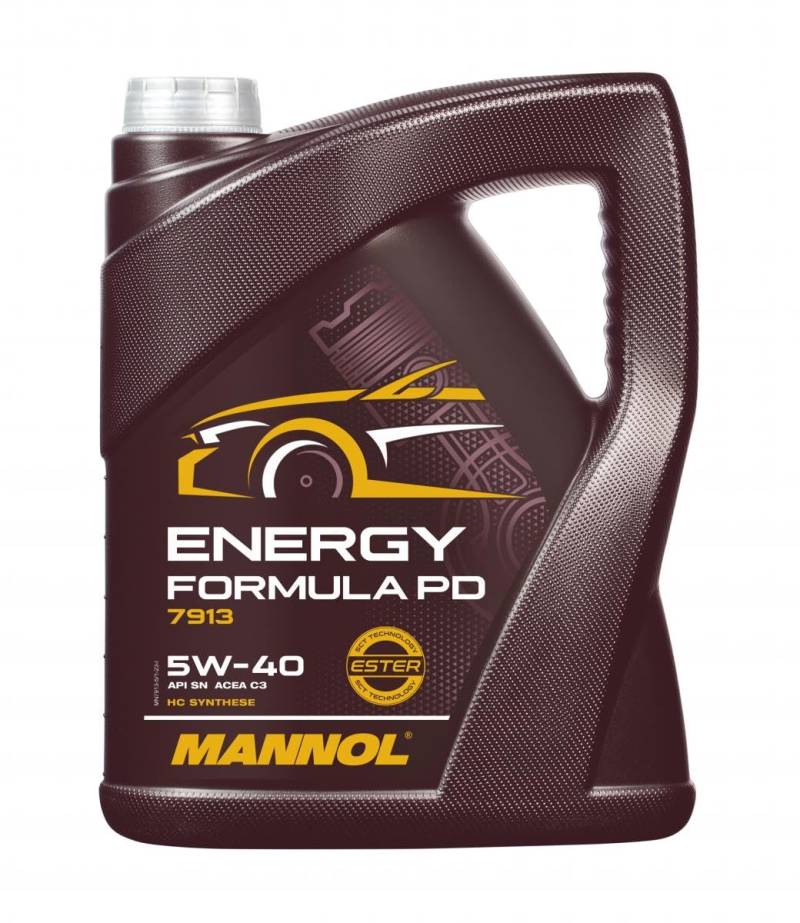 MANNOL Energy Formula PD 5W-40 Motoröl für Benzin & Diesel, 5 Liter – Maximale Leistung & Schutz von MANNOL