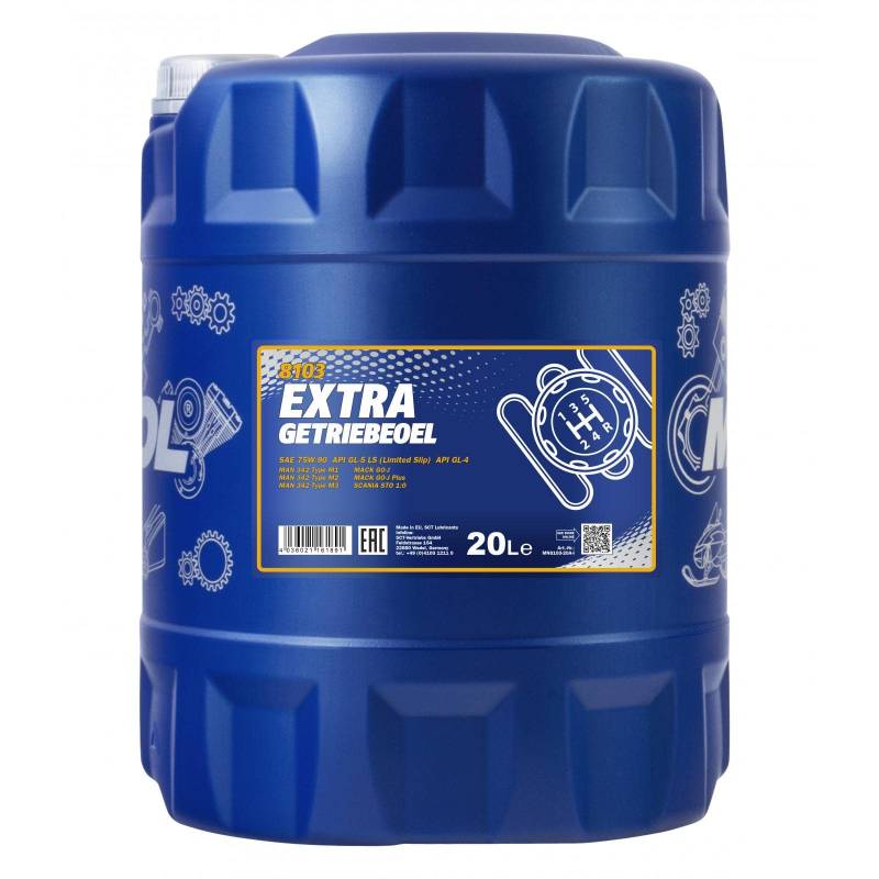 MANNOL Extra Getriebeoel 75W-90 GL-5 20 L von MANNOL
