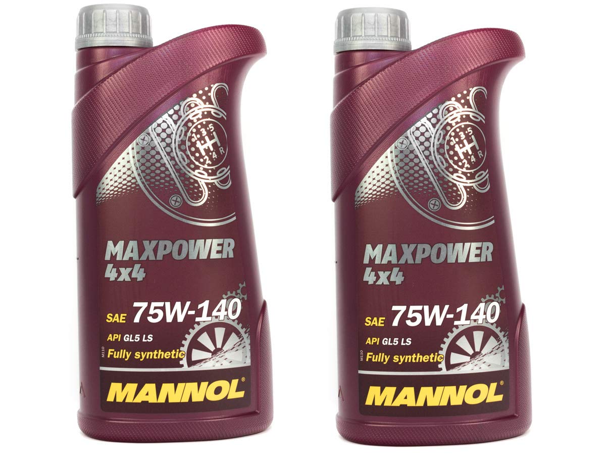 MANNOL Getriebeöl Maxpower 4x4 75W-140 API GL 5 LS 2 Stück á 1 Liter MANNOL Getriebeöl Maxpower 4x4 75W-140 API GL 5 LS 2 Stück á 1 Liter von MANNOL