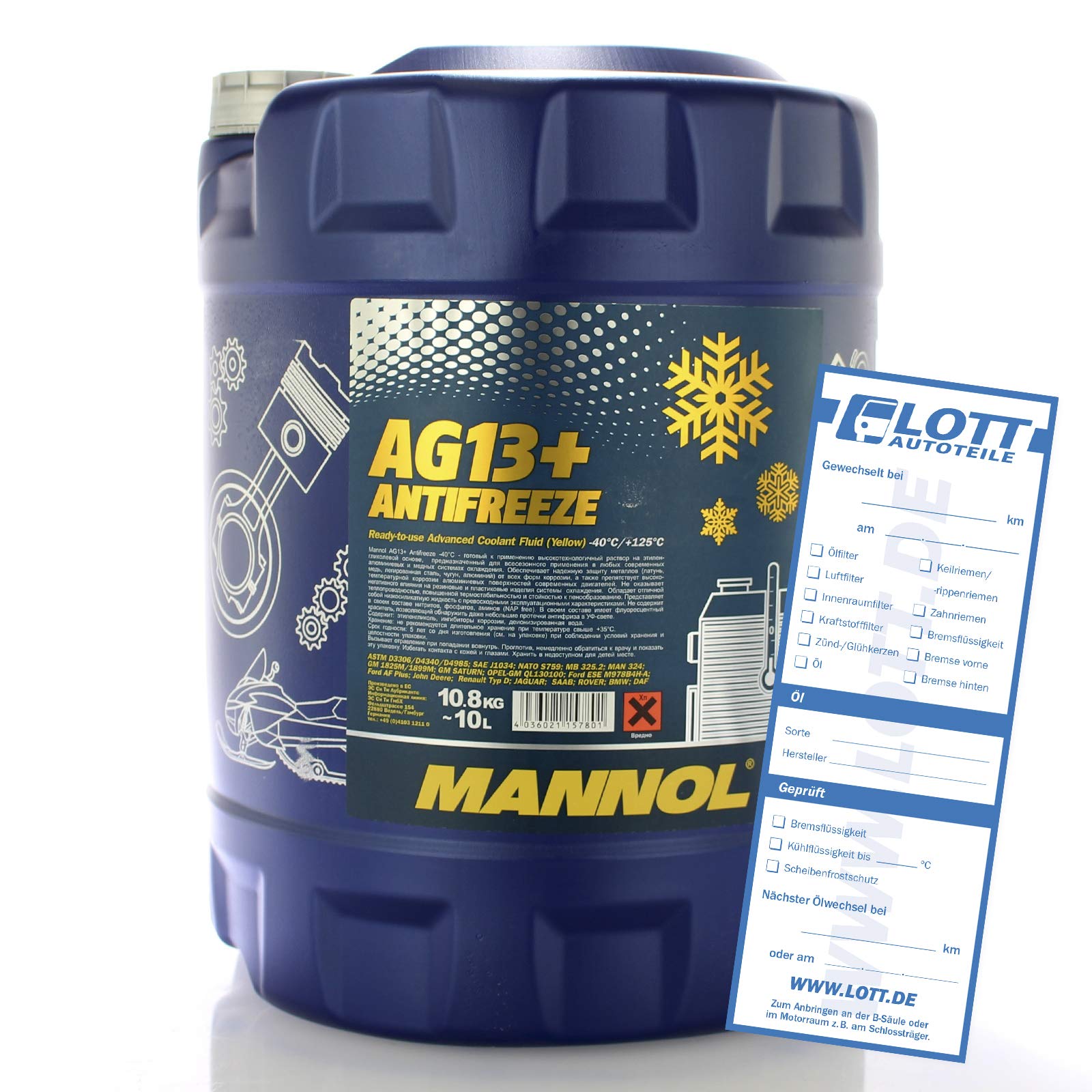 MANNOL Antifreeze AG13+ (-40) Advanced 10 L von MANNOL