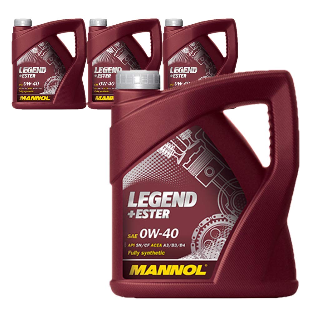 MANNOL Legend+Ester 0W-40 API SN/CF, 4 * 4 Liter von MANNOL