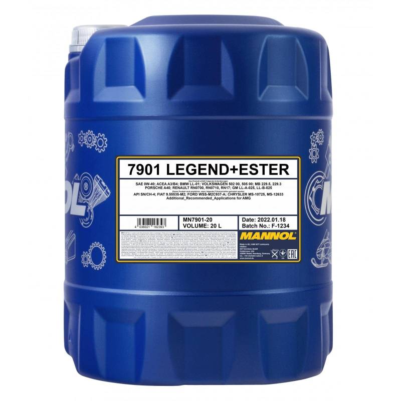 MANNOL Legend+Ester 0W-40 20 L von MANNOL