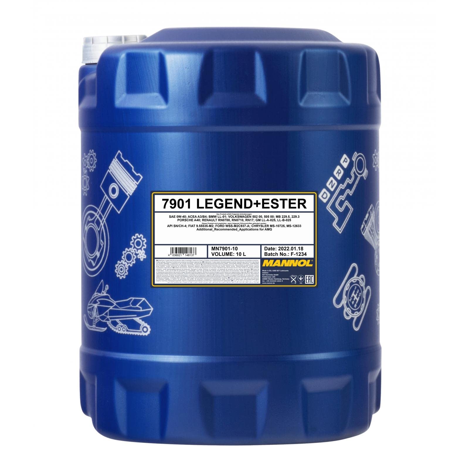 MANNOL Legend+Ester 0W-40 10 L MANNOL Legend+Ester 0W-40 10 L von MANNOL