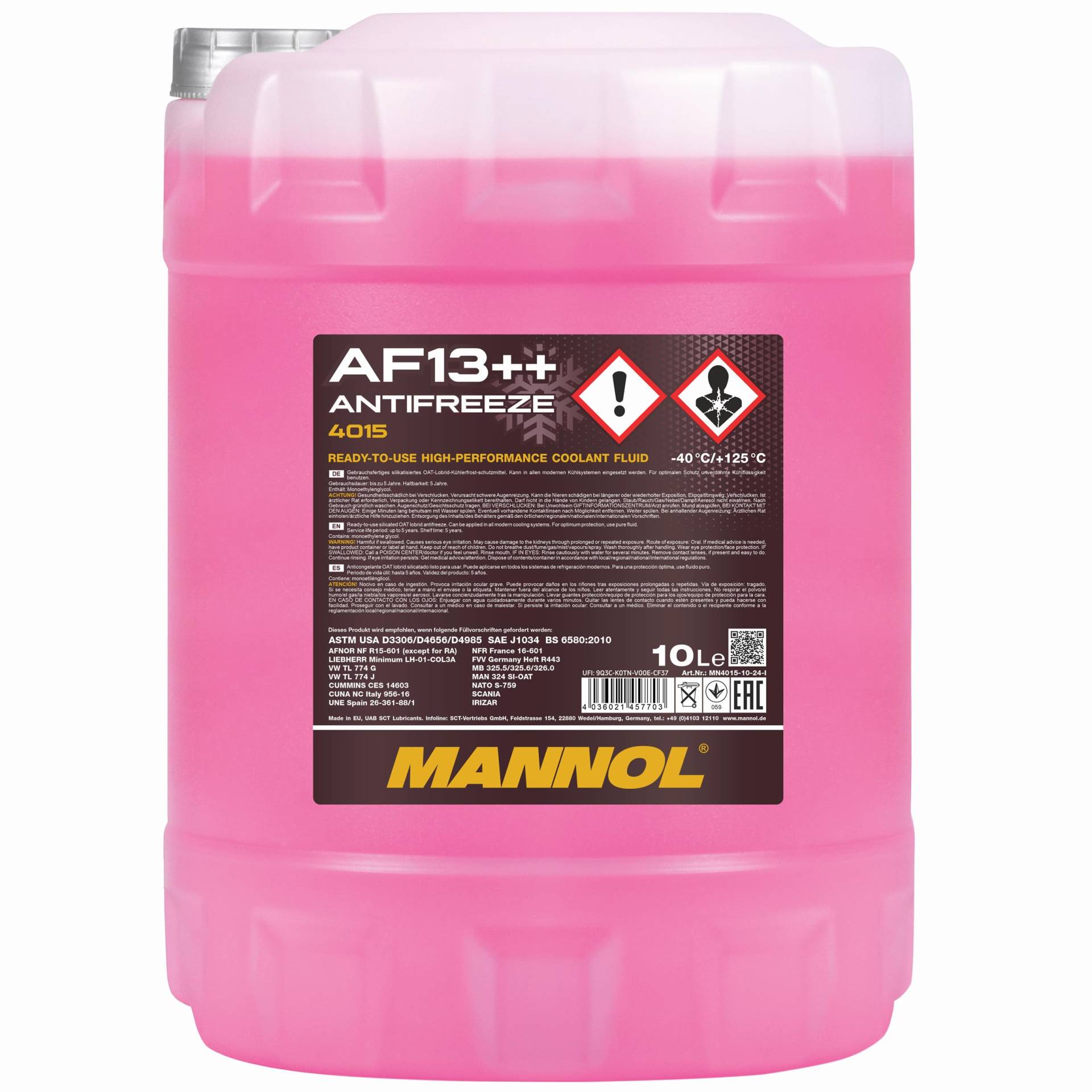 Mannol MN AF13++ Antifreeze (-40°C) 10 Liter von MANNOL