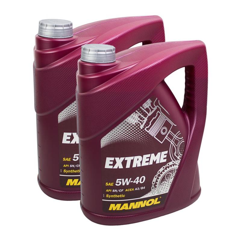 MANNOL MN7915-5 Extreme 5W-40 Motoröl VW MB FIAT Renault OPEL API SN/CF 5L 10L (2X5L) von MANNOL