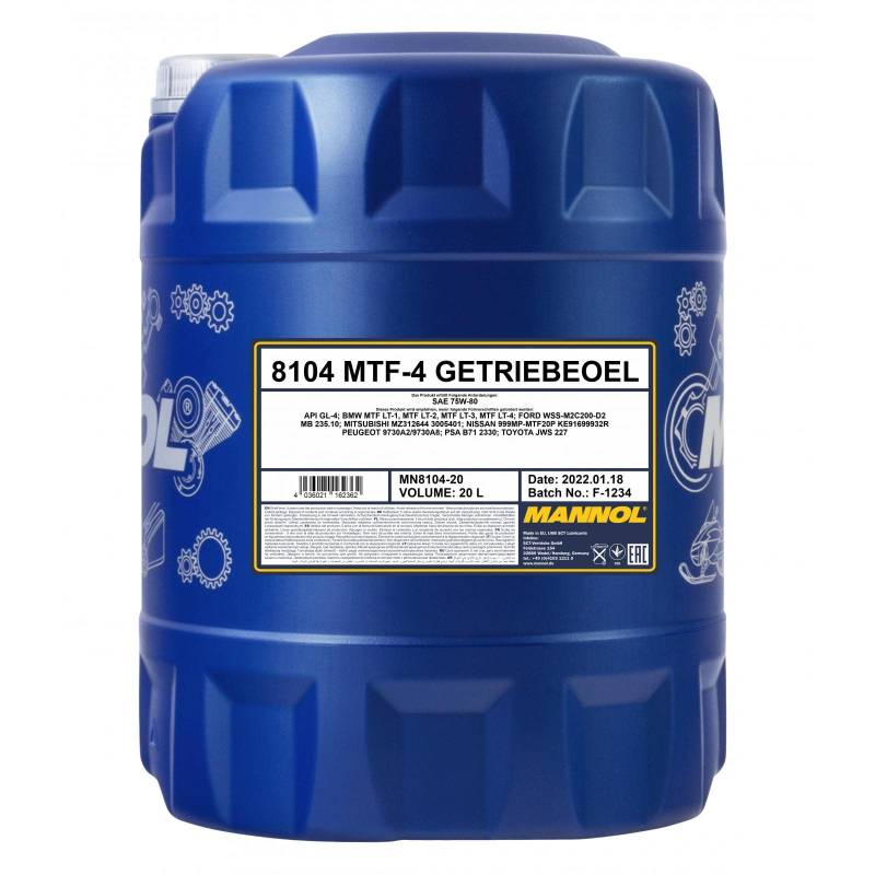 MANNOL MTF-4 Getriebeoel 75W-80 GL-4 20 L von MANNOL