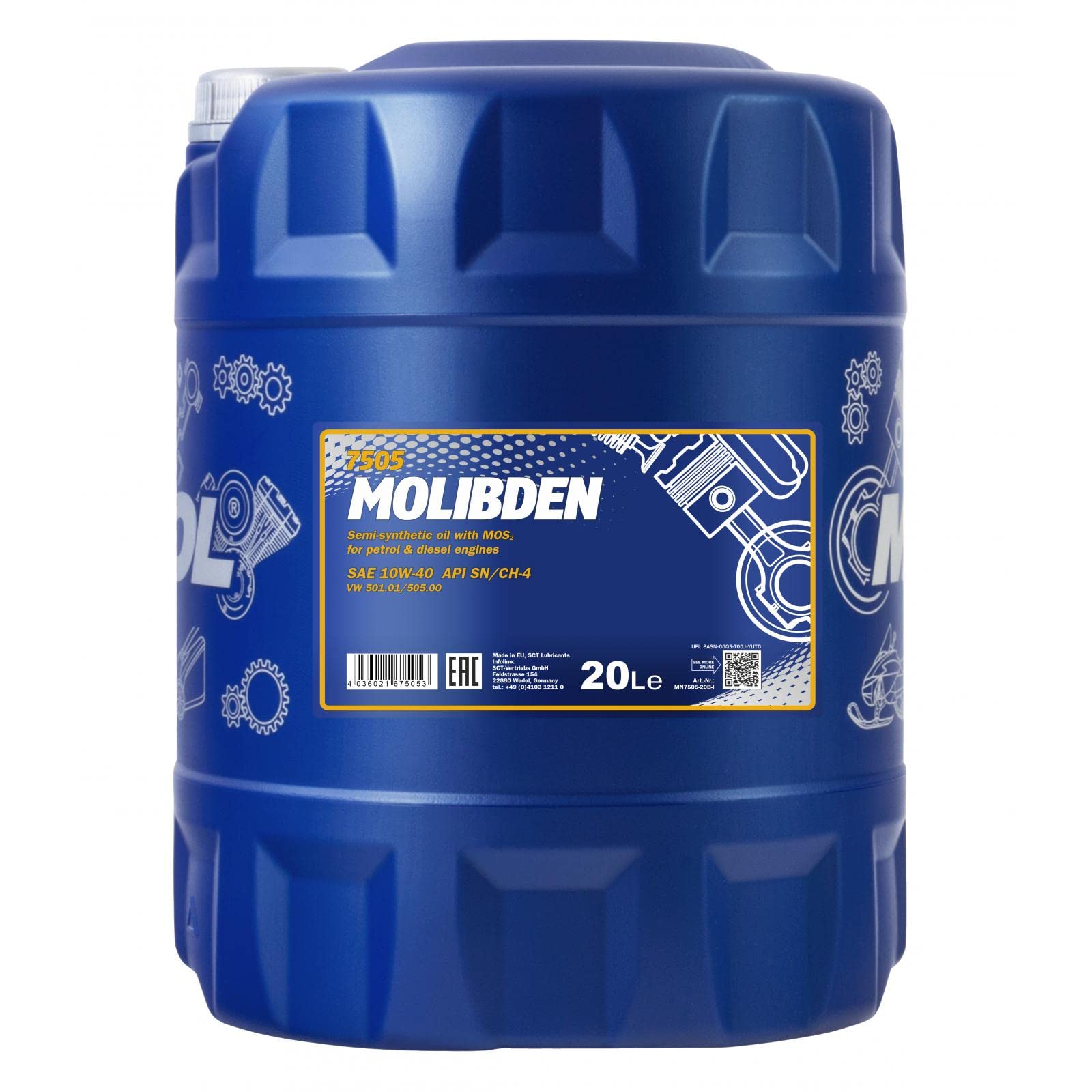 MANNOL Molibden 10W-40 7505 20 L MANNOL Molibden 10W-40 7505 20 L von MANNOL