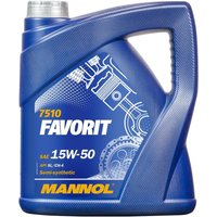 MANNOL Motoröl 15W-50, Inhalt: 4l, Teilsynthetiköl MN7510-4 von MANNOL