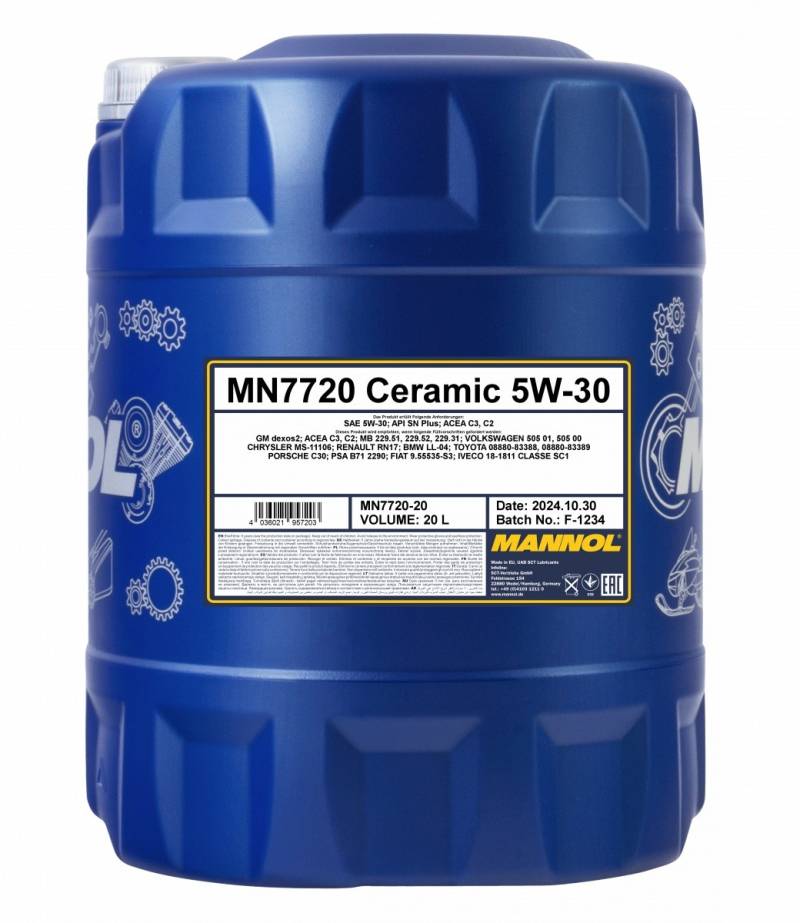 MANNOL Motoröl VW,MERCEDES-BENZ,AUDI MN7720-20 Motorenöl,Öl,Öl für Motor von MANNOL