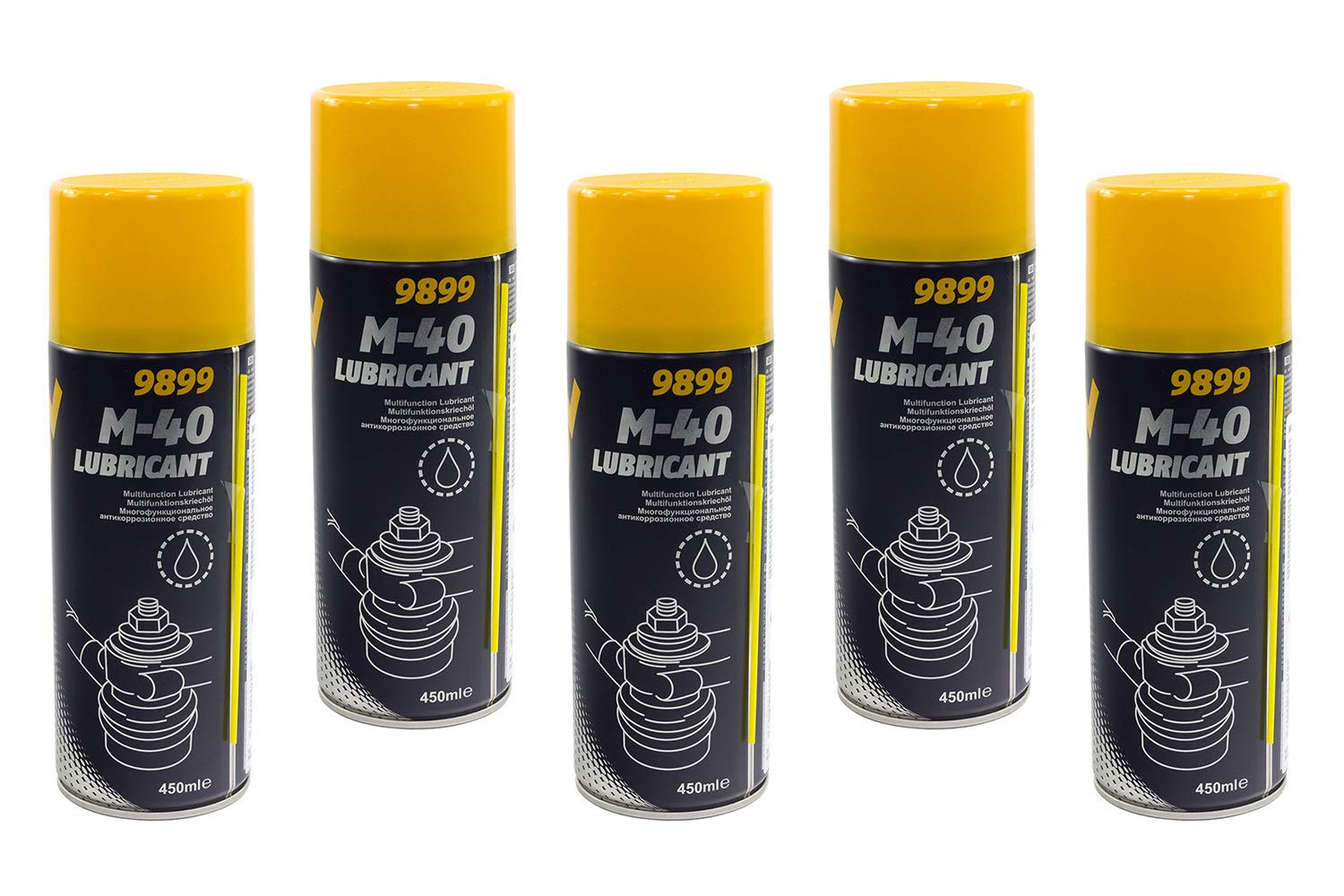 MANNOL Multifunktionskreichöl Universalöl Rostlöser M-40 5 Stück á 400 ml MANNOL Multifunktionskreichöl Universalöl Rostlöser M-40 5 Stück á 400 ml von MANNOL