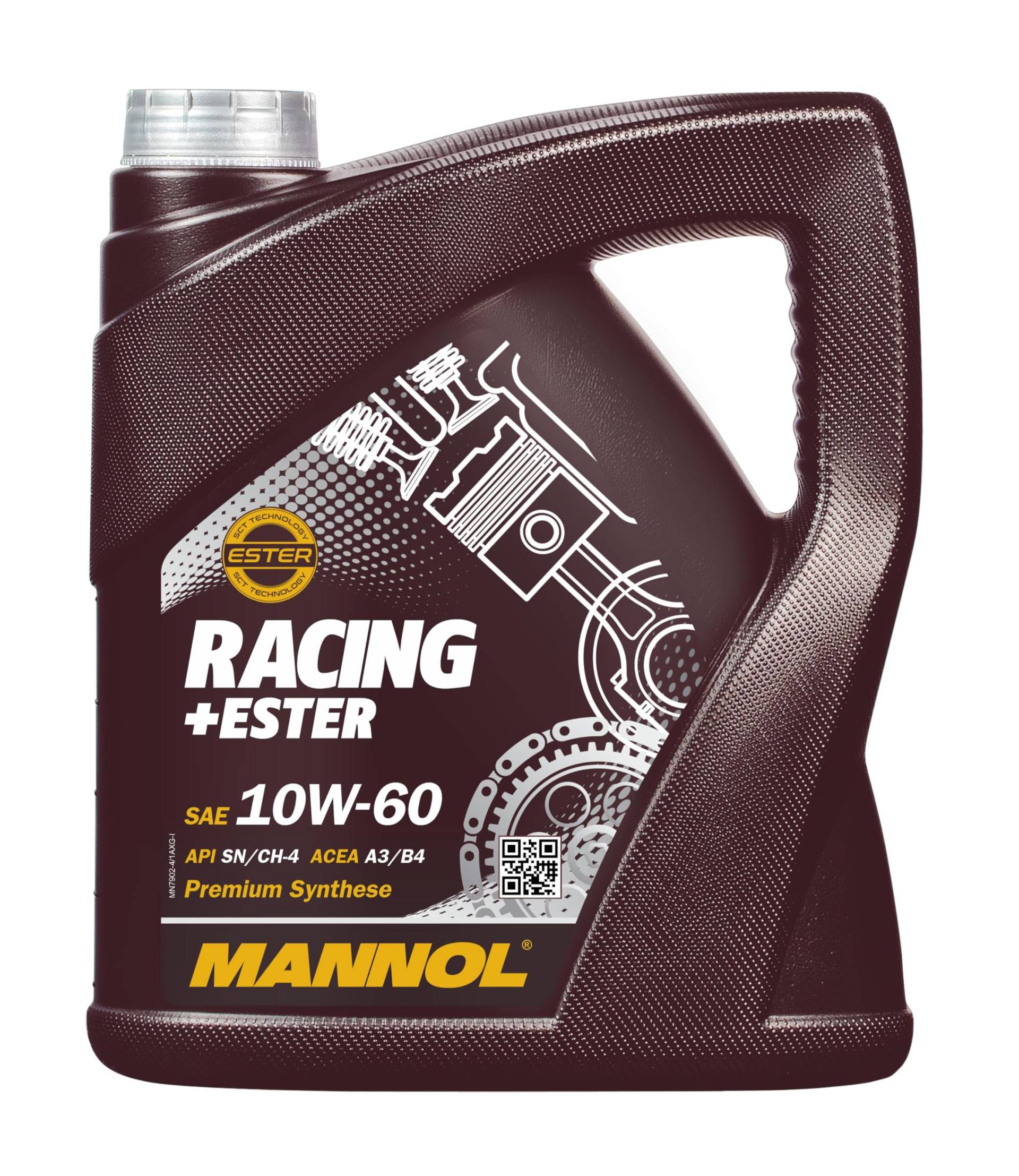 MANNOL Racing+Ester 10W-60 API SN/SM/CF Motorenöl, 4 Liter von MANNOL