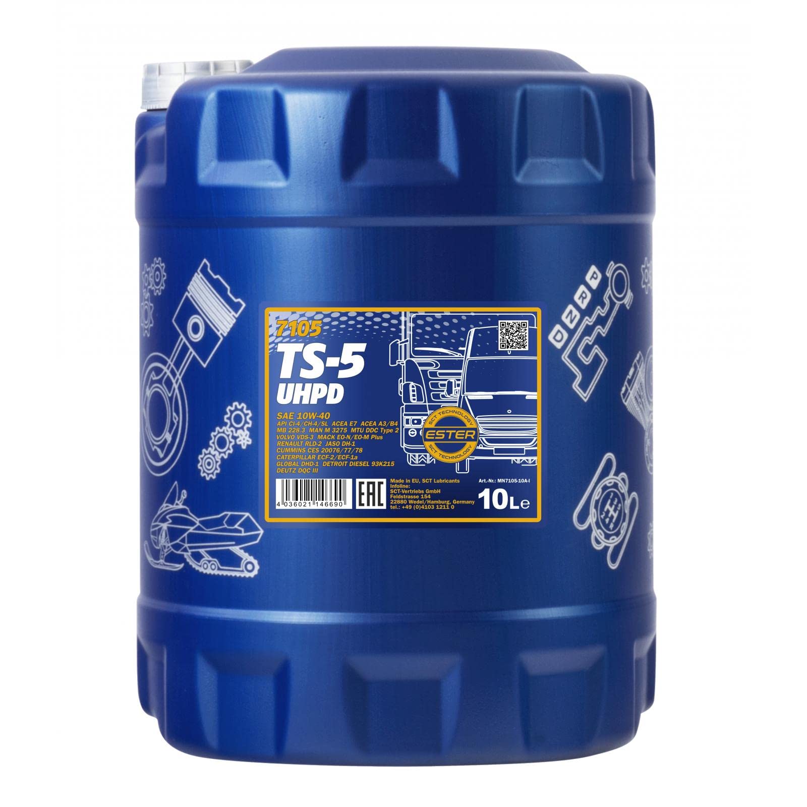 MANNOL TS-5 UHPD 10W-40 10 L MANNOL TS-5 UHPD 10W-40 10 L von MANNOL