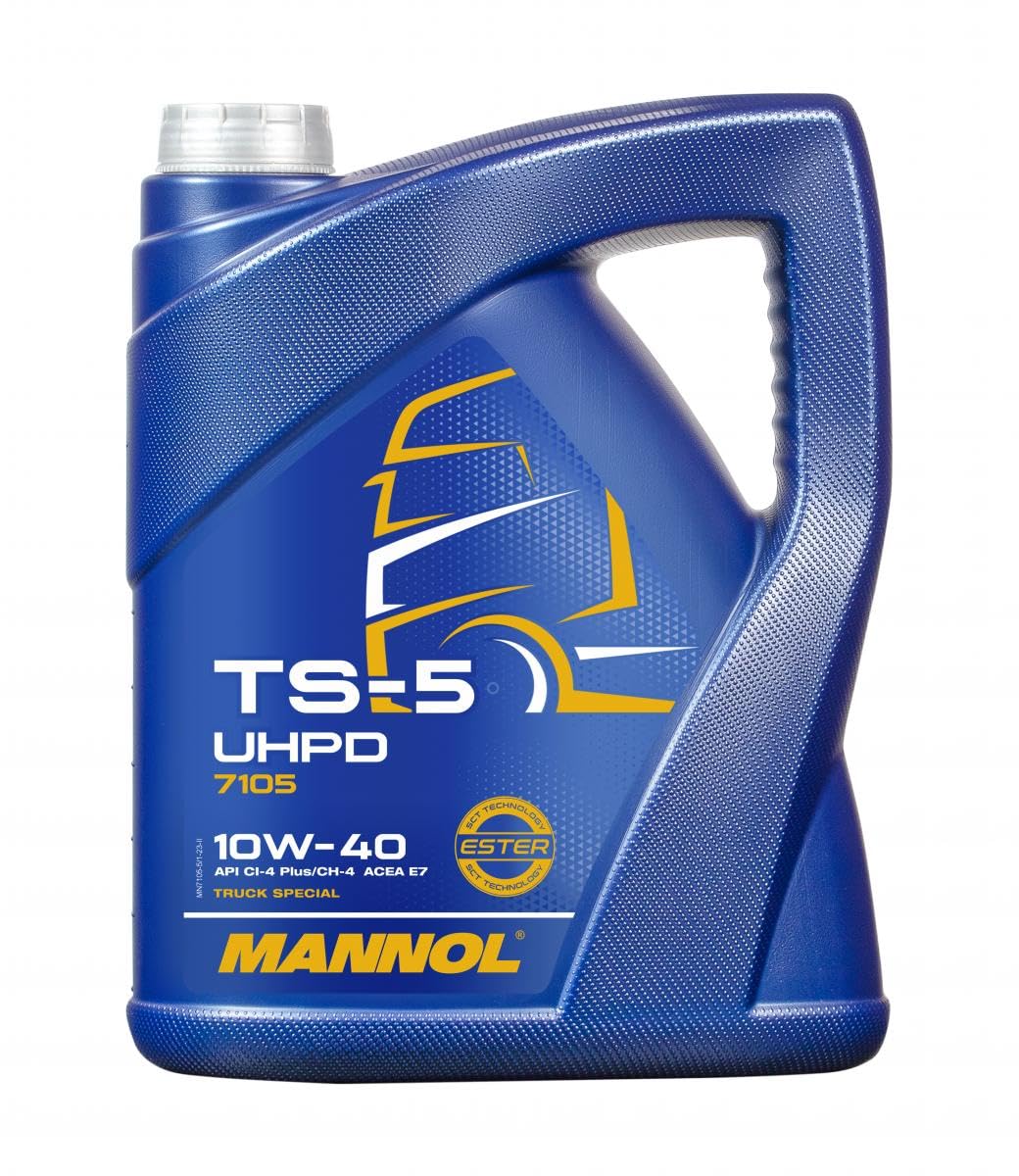 MANNOL TS-5 UHPD 10W-40 API CI-4/CH-4/CG-4/CF-4/SL Motorenöl, 5 Liter von MANNOL