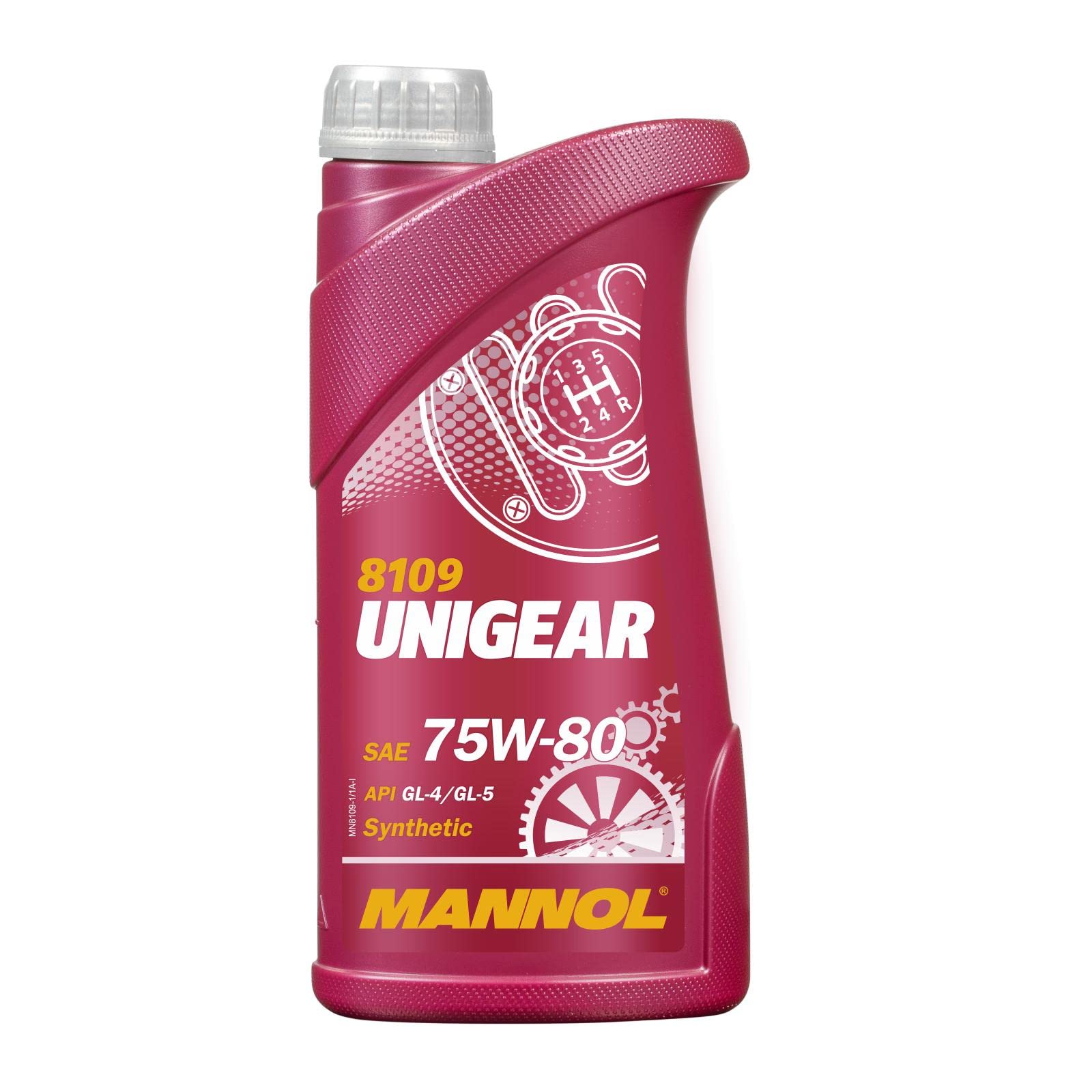 Getriebeöl Getriebe ÖL MANNOL 8109 Schaltgetriebe Unigear 75W-80 API GL-4/GL-5 1 Liter von MANNOL