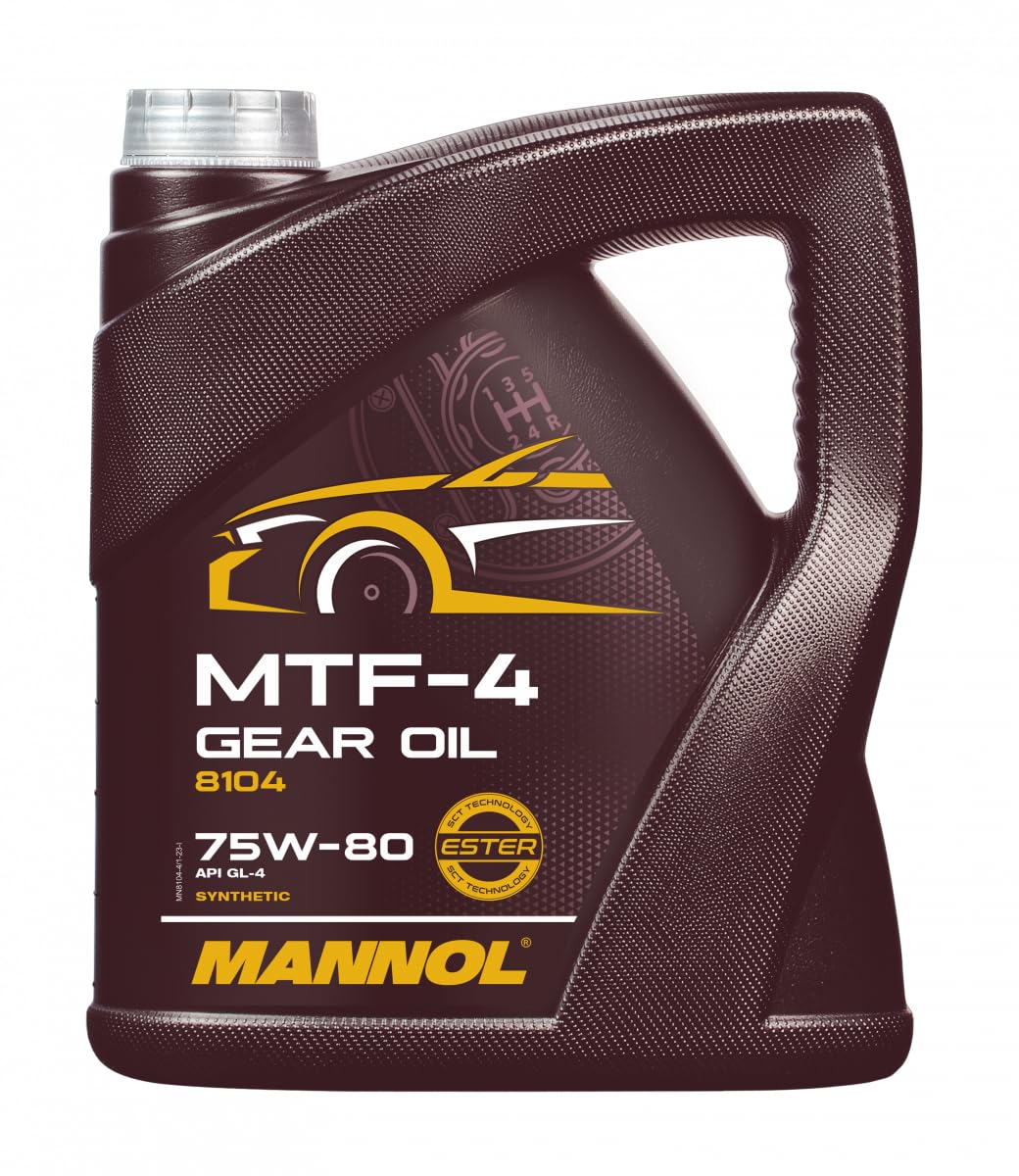 MANNOL MTF-4 Getriebeoel 75W-80 API GL-4 Schaltgetriebe 1 Stück á 4 Liter von MANNOL