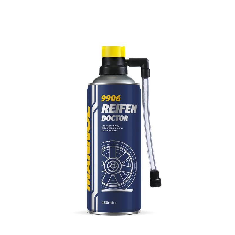 MANNOL Reifen Doctor 9906 - Notfall-Sprühwerkzeug für die schnelle Reifenreparatur, 450ml, 9906 von MANNOL