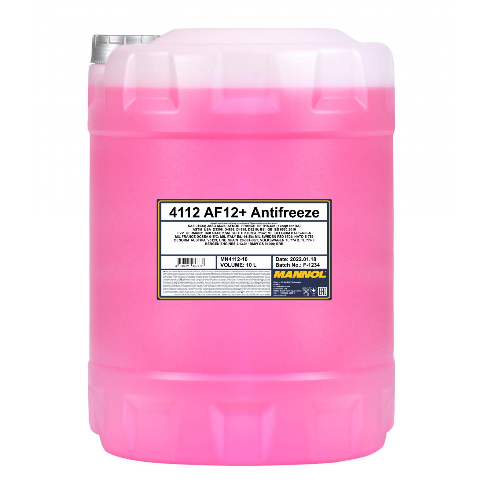 MANNOL Antifreeze AF12+ Longlife 10 L MANNOL Antifreeze AF12+ Longlife 10 L von MANNOL