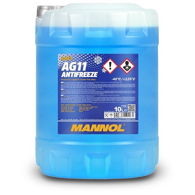 Mannol 10 L Antifreeze AG11 (-40) Longterm Kühlerfrostschutzmittel [Hersteller-Nr. MN4011-10] von MANNOL