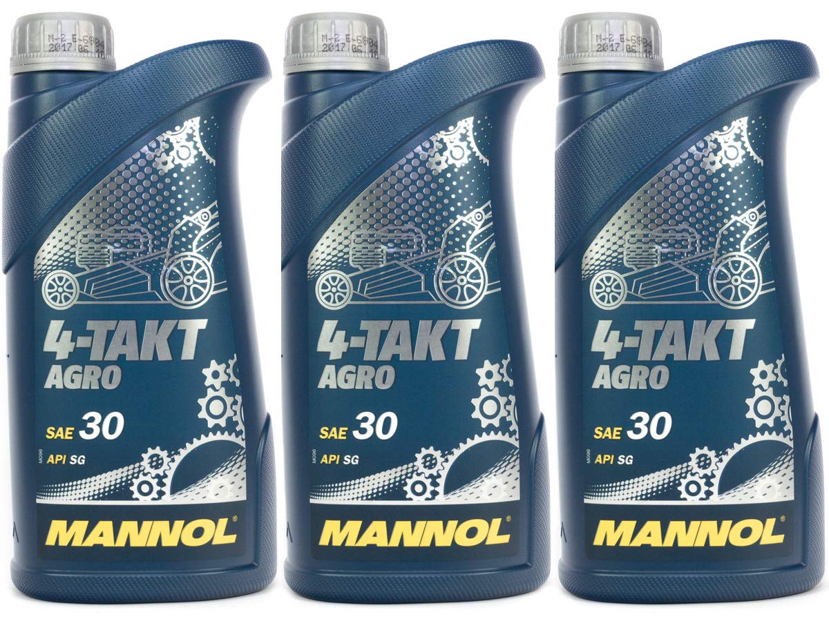 Motorenöl für 4-Takt Traktoren Rasenmäher Agro SAE 30 MANNOL API SG 3 Liter Motorenöl für 4-Takt Traktoren Rasenmäher Agro SAE 30 MANNOL API SG 3 Liter von MANNOL