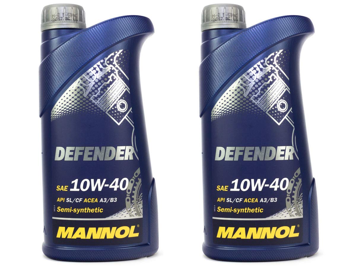 Motoröl Öl 2 Liter MANNOL Defender 10W-40 teilsynthetisch API SL/CF Mercedes VW von MANNOL