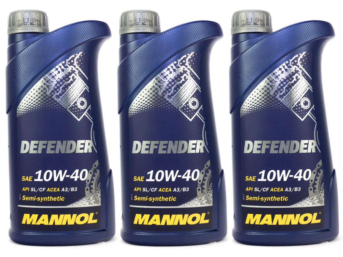 Motoröl Öl 3 Liter Mannol Defender 10W-40 teilsynthetisch API SL/CF Mercedes VW Motoröl Öl 3 Liter Mannol Defender 10W-40 teilsynthetisch API SL/CF Mercedes VW von MANNOL