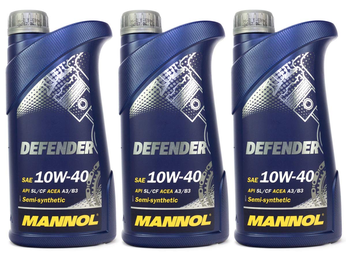 Motoröl Öl 3 Liter Mannol Defender 10W-40 teilsynthetisch API SL/CF Mercedes VW von MANNOL