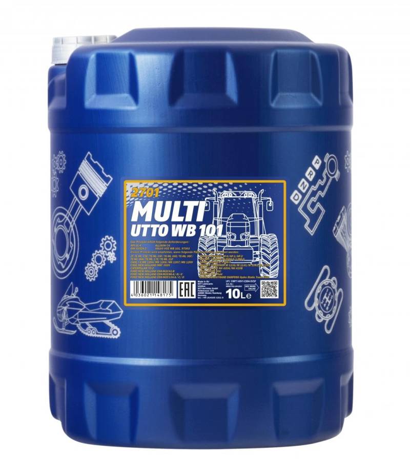 10L Mannol Getriebeöl Hydrauliköl Multi UTTO WB 101 von MANNOL