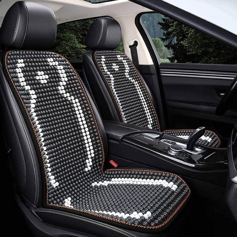 RTY-BY Auto Comfort Sitzauflage aus Holzperlen, Einzelsitzbezüge Sitzaufleger Holzkugeln, Massage Autositzauflage Holz, Universal Sitzmatte für Auto LKW Rollstuhl & Stuhl (E) von RTY-BY