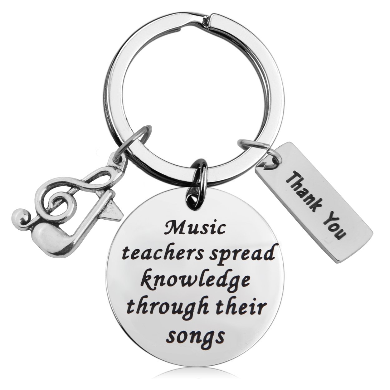 MAOFAED Musiklehrer Geschenk Musiklehrer verbreiten Wissen durch ihre Lieder Lehrer Wertschätzung Geschenk Ruhestand Schlüsselanhänger, silber, 3.0 MAOFAED Musiklehrer Geschenk Musiklehrer verbreiten Wissen durch ihre Lieder Lehrer Wertschätzung Geschenk Ruhestand Schlüsselanhänger, silber, 3.0 von MAOFAED