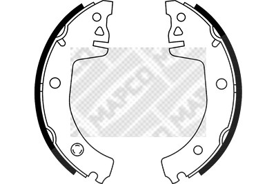 Mapco Bremsbackensatz [Hersteller-Nr. 8913] für Skoda von MAPCO