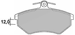 Mapco Bremsbeläge vorne (Satz) [Hersteller-Nr. 6390] für Seat, VW von MAPCO