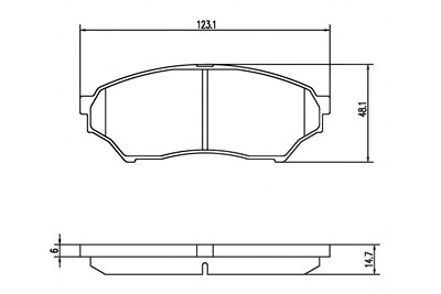Mapco Bremsbelagsatz, Scheibenbremse [Hersteller-Nr. 6850] für Mitsubishi von MAPCO