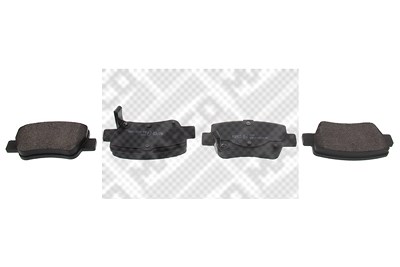 Mapco Bremsbeläge hinten (Satz) [Hersteller-Nr. 6908] für Toyota von MAPCO