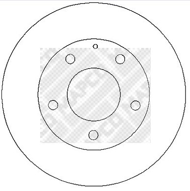 Mapco Bremsscheibe [Hersteller-Nr. 15285] für Mazda von MAPCO