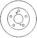 Mapco 1x Bremsscheibe Vorderachse Belüftet [Hersteller-Nr. 25566] für Toyota von MAPCO