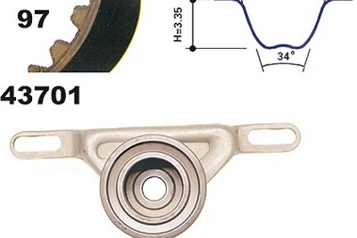 Mapco Zahnriemensatz [Hersteller-Nr. 23701] für Ford von MAPCO