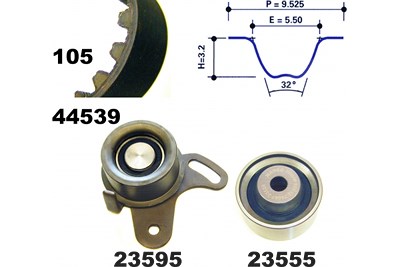 Mapco Zahnriemensatz [Hersteller-Nr. 73539] für Hyundai, Kia von MAPCO