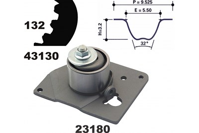 Mapco Zahnriemensatz [Hersteller-Nr. 23130] für Mitsubishi, Nissan, Opel, Renault, Vauxhall, Volvo von MAPCO