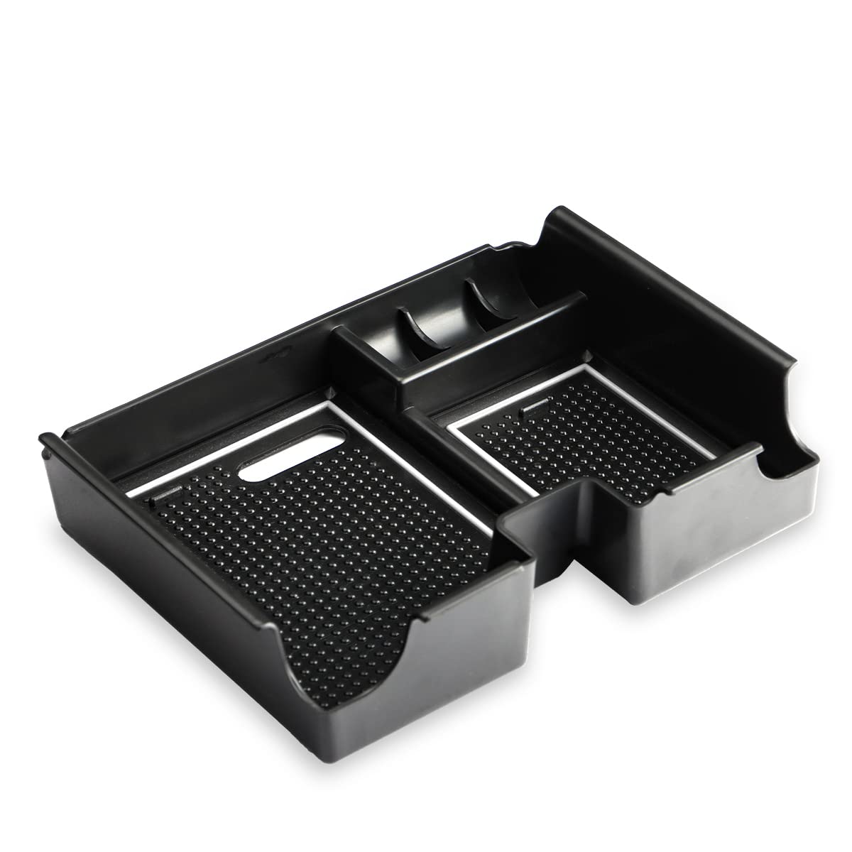 MARCHFA Mittelkonsolen-Organizer-Tablett passend für Evoque 2011–2018 Armlehnenbox Sekundäraufbewahrung Zubehör mit rutschfester Matte (weiß) von MARCHFA