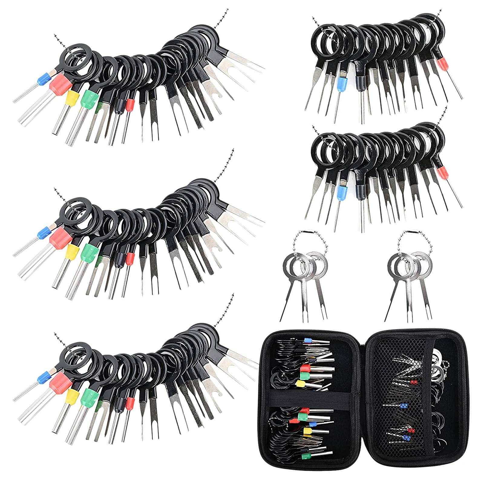 MARKELL 82 STÜCKE Terminal Extraktor Entfernung Werkzeug Kit Depinning SchlüSsel Werkzeug Set für Kfz Haushalt GeräTe, Draht Verbinder Werkzeug mit Tasche MARKELL 82 STÜCKE Terminal Extraktor Entfernung Werkzeug Kit Depinning SchlüSsel Werkzeug Set für Kfz Haushalt GeräTe, Draht Verbinder Werkzeug mit Tasche von MARKELL