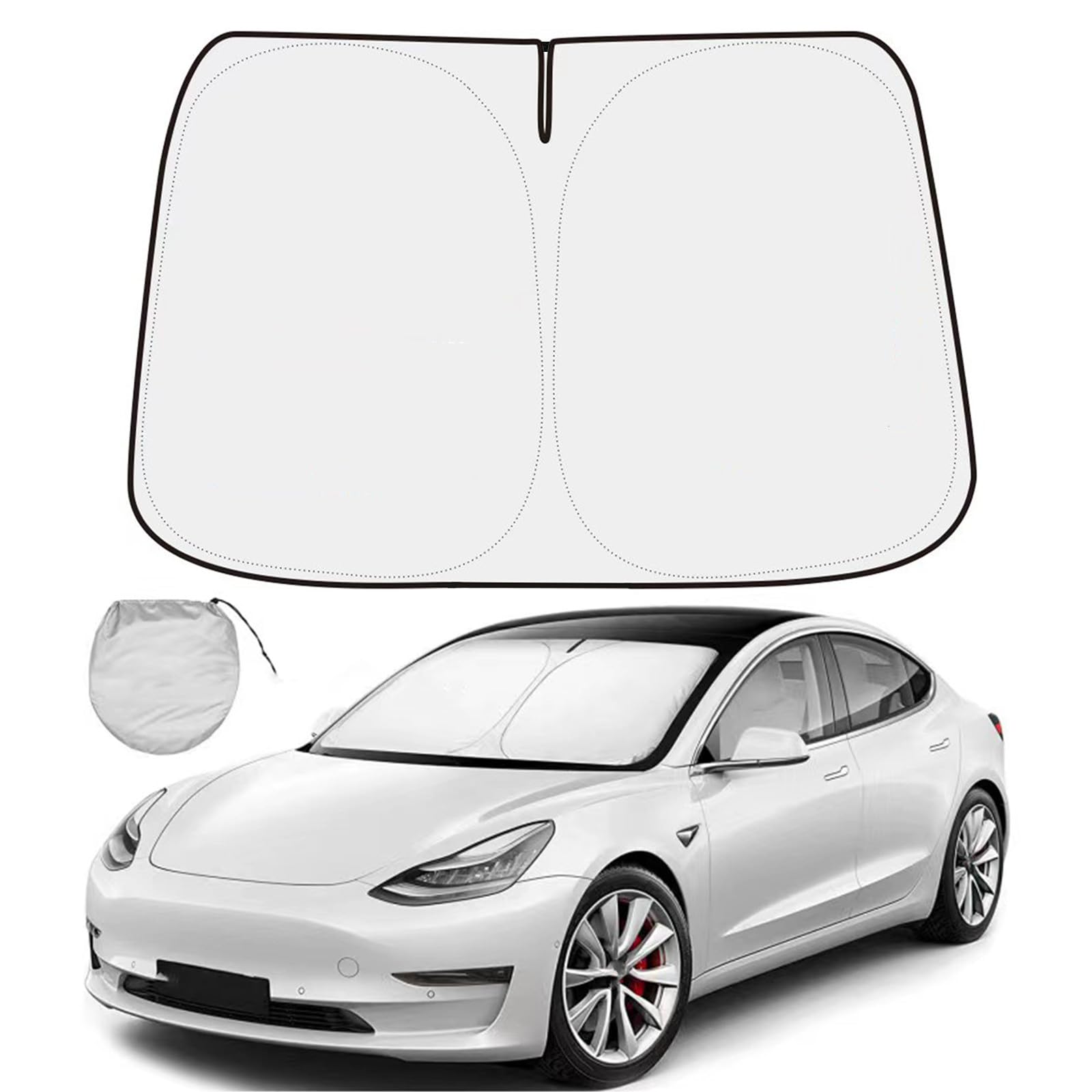MASHA Auto Windschutzscheibe Sonnenschutz Kompatibel für Tesla Blocks UV Strahlen Sonnenblende Schutz, Frontscheibe Sonnenschutz Visier für Tesla Model 3 Model Y 2016-2022 Zubehör MASHA Auto Windschutzscheibe Sonnenschutz Kompatibel für Tesla Blocks UV Strahlen Sonnenblende Schutz, Frontscheibe Sonnenschutz Visier für Tesla Model 3 Model Y 2016-2022 Zubehör von MASHA