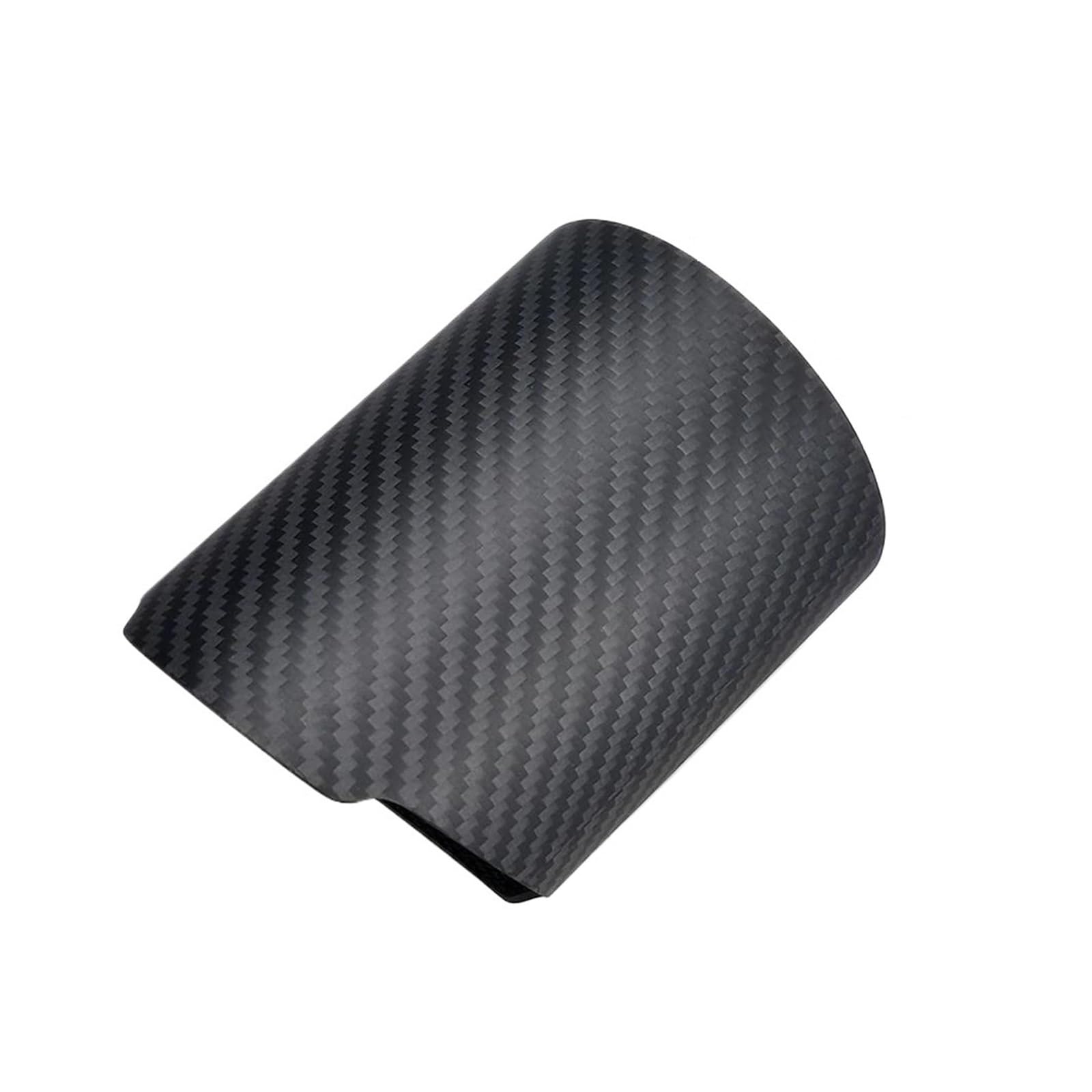 Autoschalldämpfer 1 Stück Rohrabdeckung Auto Universal Gerader Flansch Carbonfaser Auspuffblende Schalldämpferrohrgehäuse Auspuffrohr(Matte In98.5-Ou102.5) von MASHRGX