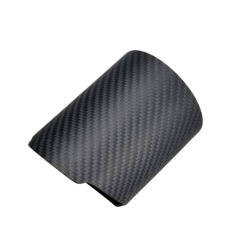 Autoschalldämpfer 1 Stück Rohrabdeckung Auto Universal Gerader Flansch Carbonfaser Auspuffblende Schalldämpferrohrgehäuse Auspuffrohr(Matte In98.5-Ou102.5) von MASHRGX
